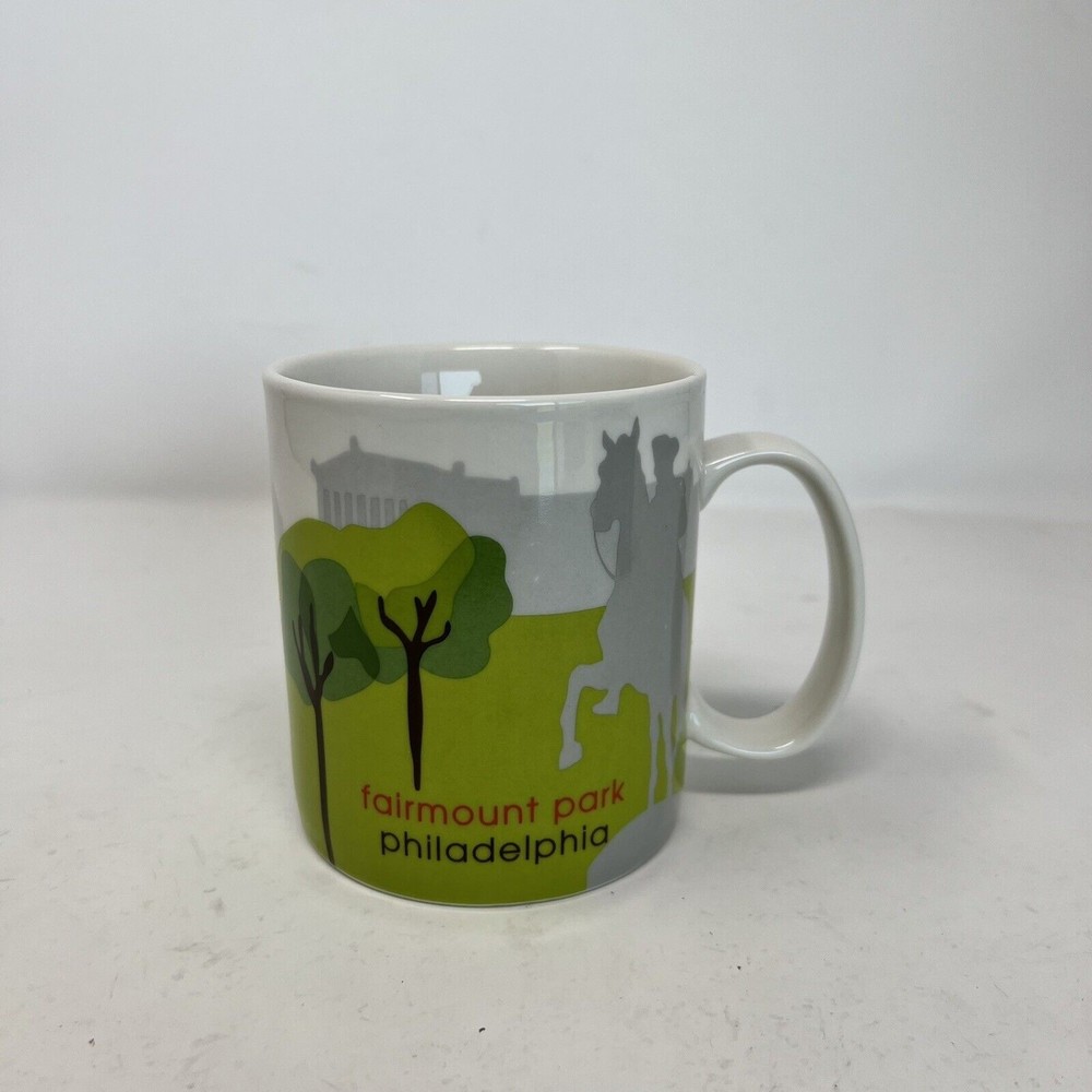 Starbucks Coffee Mug Fairmount Park Philadelphia Scene Landmark Collectible